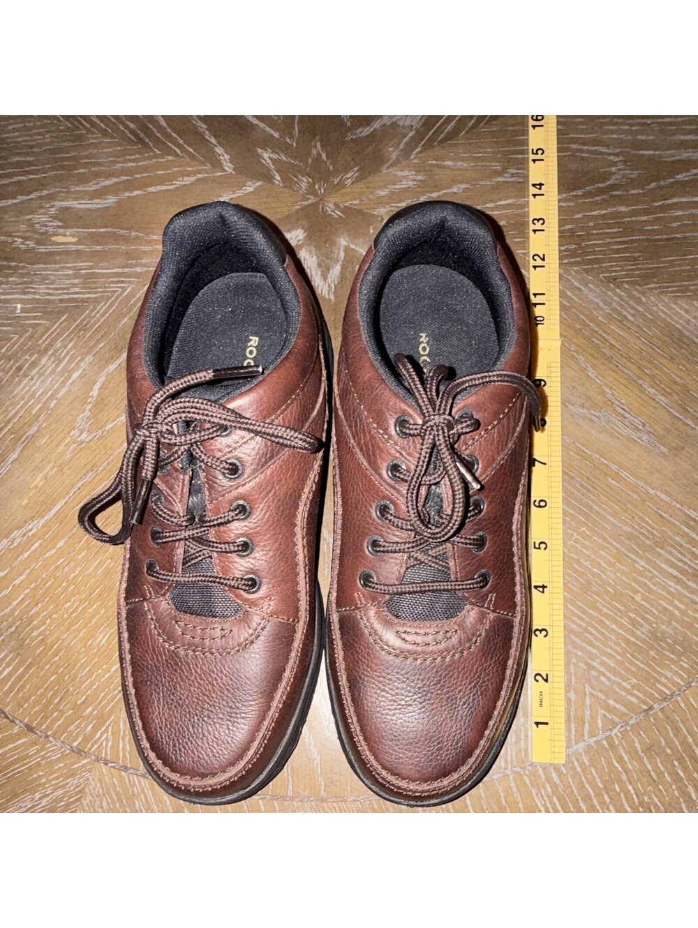 Rockport MWT11 Brown Leather Lace-Up Sneakers Men's US 9.5 XW EU 43